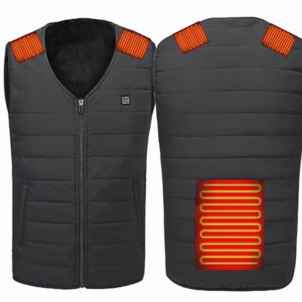 Gilet chauffant sans manches noir